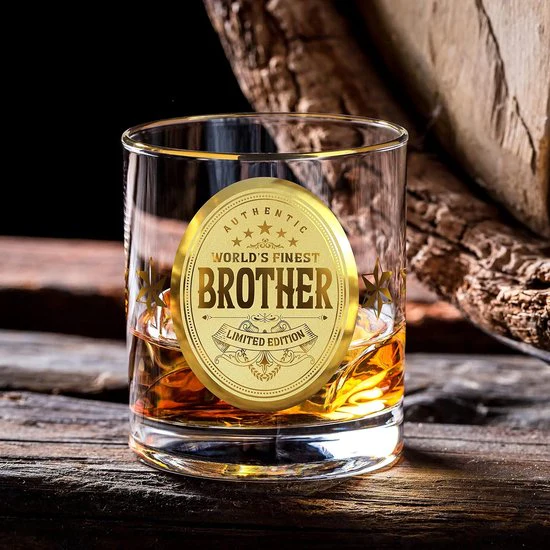 Kerstcadeaus voor mannen Whiskyglazen Cadeau Broer Mannen Cadeaus voor Broer Mannen Cadeaus voor verjaardag Gepersonaliseerde cadeaus Mannen Cadeauset Kerstmis - Afbeelding 5