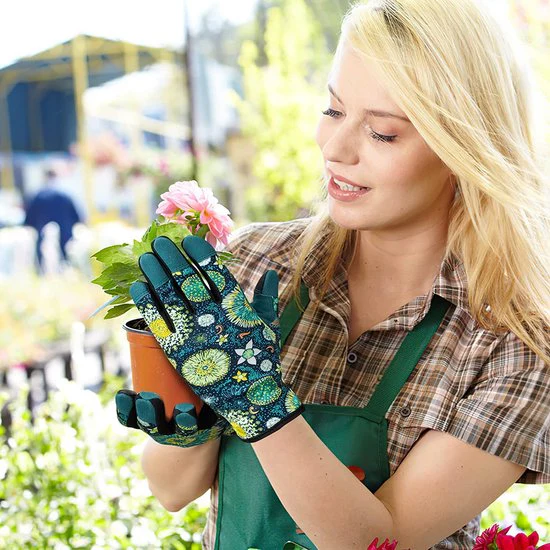 Tuinhandschoenen voor dames Rozenhandschoenen met touchscreen Ademend Lichtgewicht Veiligheidswerkhandschoenen Verdikte handpalmen Tuinieren en huishoudelijk werk Tuinieren Beste tuincadeaus - Afbeelding 5