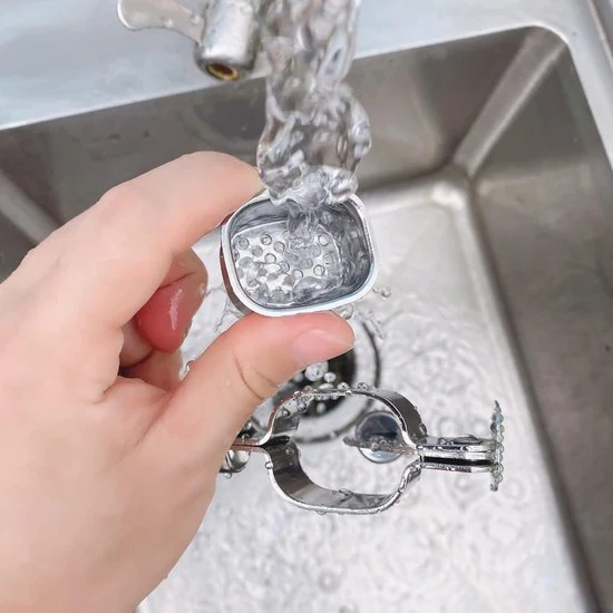 Knoflookpers, knoflooksnijder van roestvrij staal, 20 cm knoflookpers, praktische keukenhulp, vaatwasmachinebestendig, comfortabel en gemakkelijk te reinigen, sterk en robuust. - Afbeelding 5